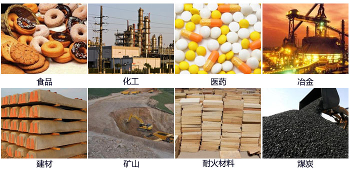 DH-800妖精动漫官网适用的行业：食品，化工，医药，冶金，建材，矿山，耐火材料，煤炭。