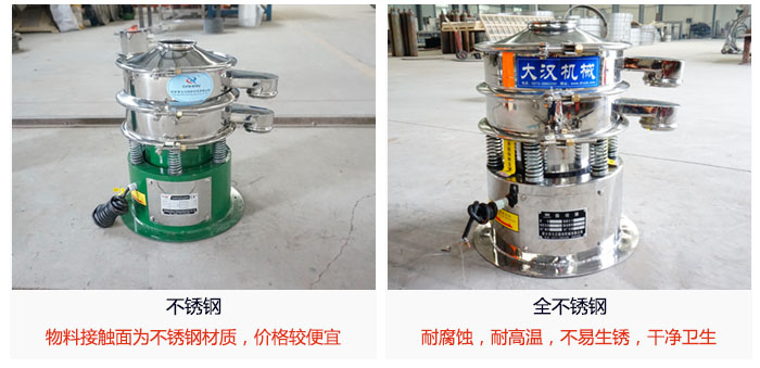 小型圆形筛做工采用：内外抛光的制作方法，能够保证产品的干净。